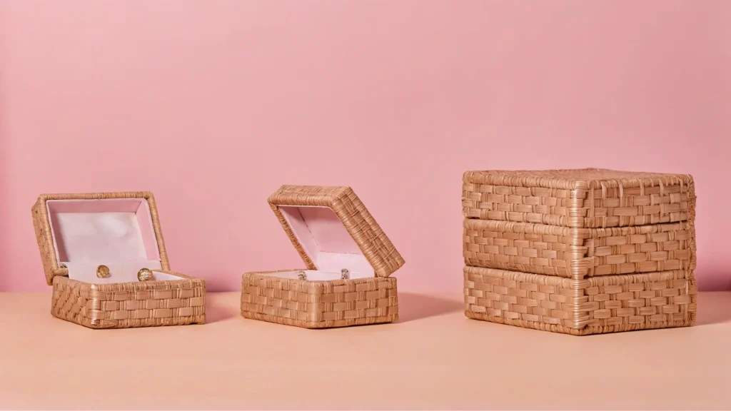 Top 25 Jewelry Box Designs for 2025: Trends Every Jeweller Should Know - bamboo and rattan woven gift jewelry boxes