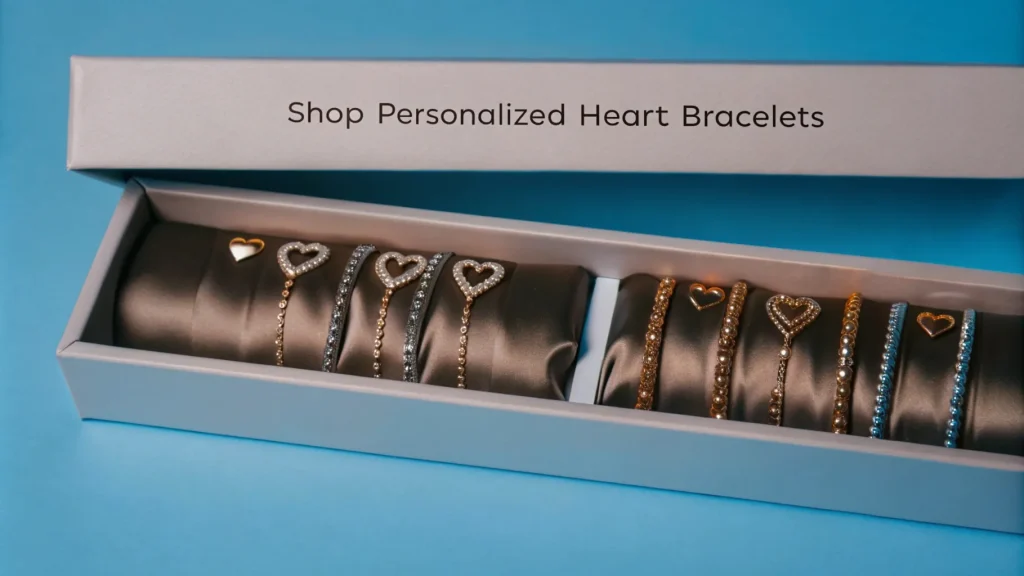 5 Steps to Perfect Unboxing for Personalized Heart Bracelets - unboxing jewelry box for shop personalized heart b (1)