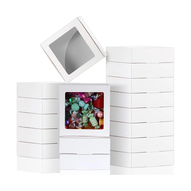 Transparent Delight - Rectangle Gift Box with Clear Lid for Captivating Displays - Gift Box with Clear Lid1