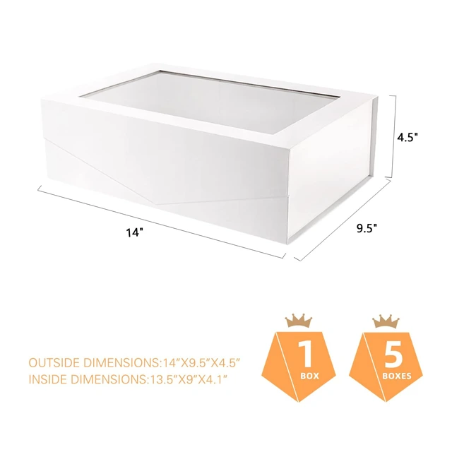 Transparent Delight - Rectangle Gift Box with Clear Lid for Captivating Displays - Gift Box with Clear Lid3