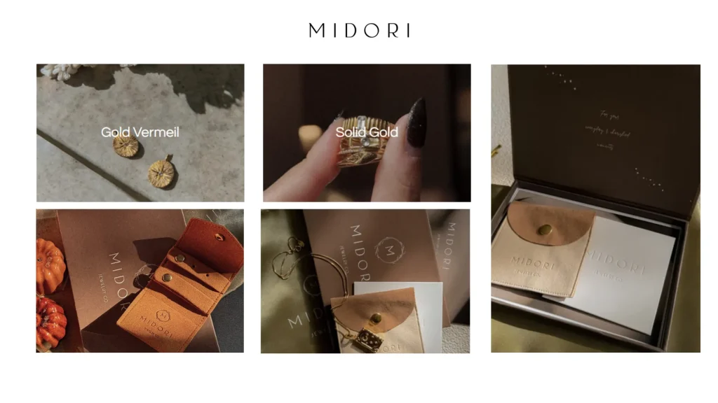 5 Best Gold Filled Jewelry Packaging Design Ideas - Midori Gold Filled Necklace packaging
