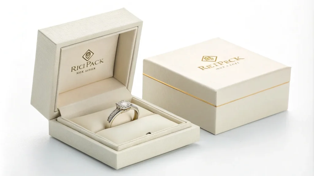 Packaging Finishes: The Ultimate Guide to Elevating Your Brand - a paper jewelry packaging richpack ring box with