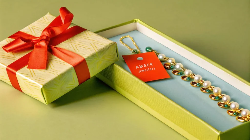 Amber Jewellery Packaging: Balancing Protection and Expression of Natural Beauty - amber jewellery paper gift box