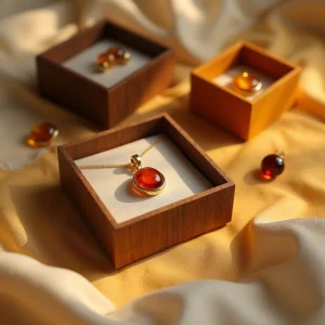 بسته بندی جواهرات کهربا | ظرافت طبیعی با بسته بندی پایدار - جعبه های جواهرات کهربایی