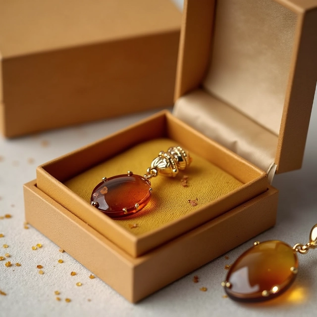 Amber Jewelry Packaging | Natural Elegance Meets Sustainable Packaging - amber jewelry boxes4