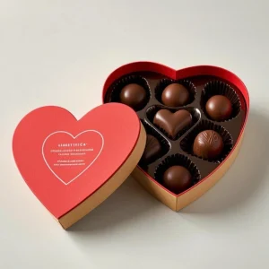 Heart Shaped Chocolate Box - A Sweet Treat in a Romantic Heart Style Design - chocolate box heart 2