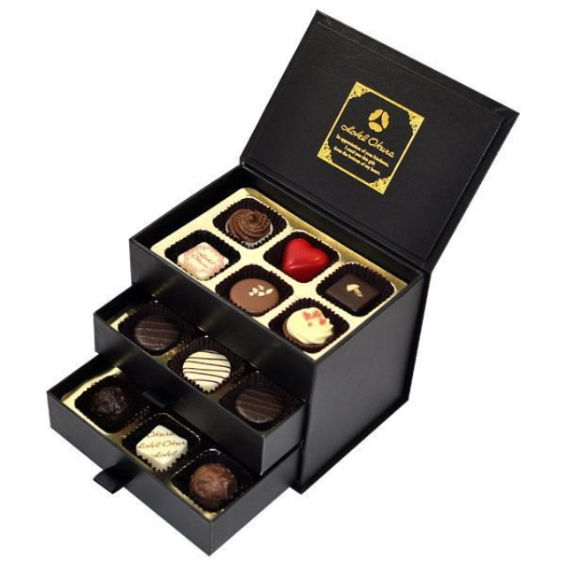 Cardboard Chocolate Box: Three-Tiered Tempting Treats for All Occasions - chocolate box with drawers2