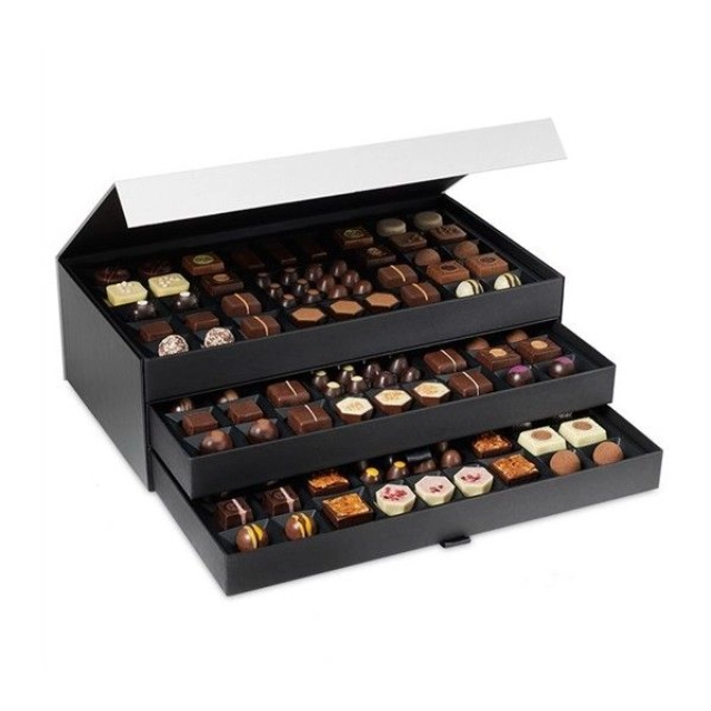 Cardboard Chocolate Box: Three-Tiered Tempting Treats for All Occasions - chocolate box with drawers4