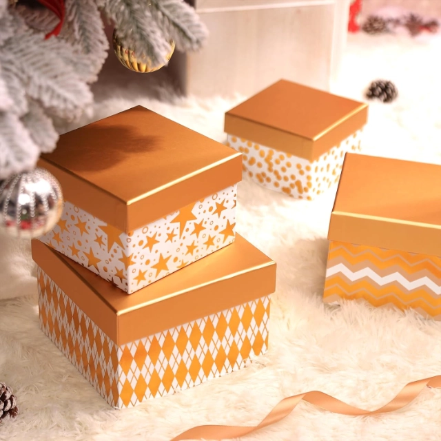 Christmas Present Boxes - Jolly Boxes Adorned with Holiday Cheer for Yuletide Gifting - christmas present boxes 4