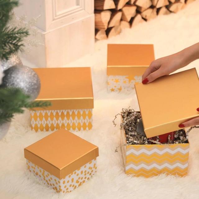 Christmas Present Boxes - Jolly Boxes Adorned with Holiday Cheer for Yuletide Gifting - christmas present boxes 5