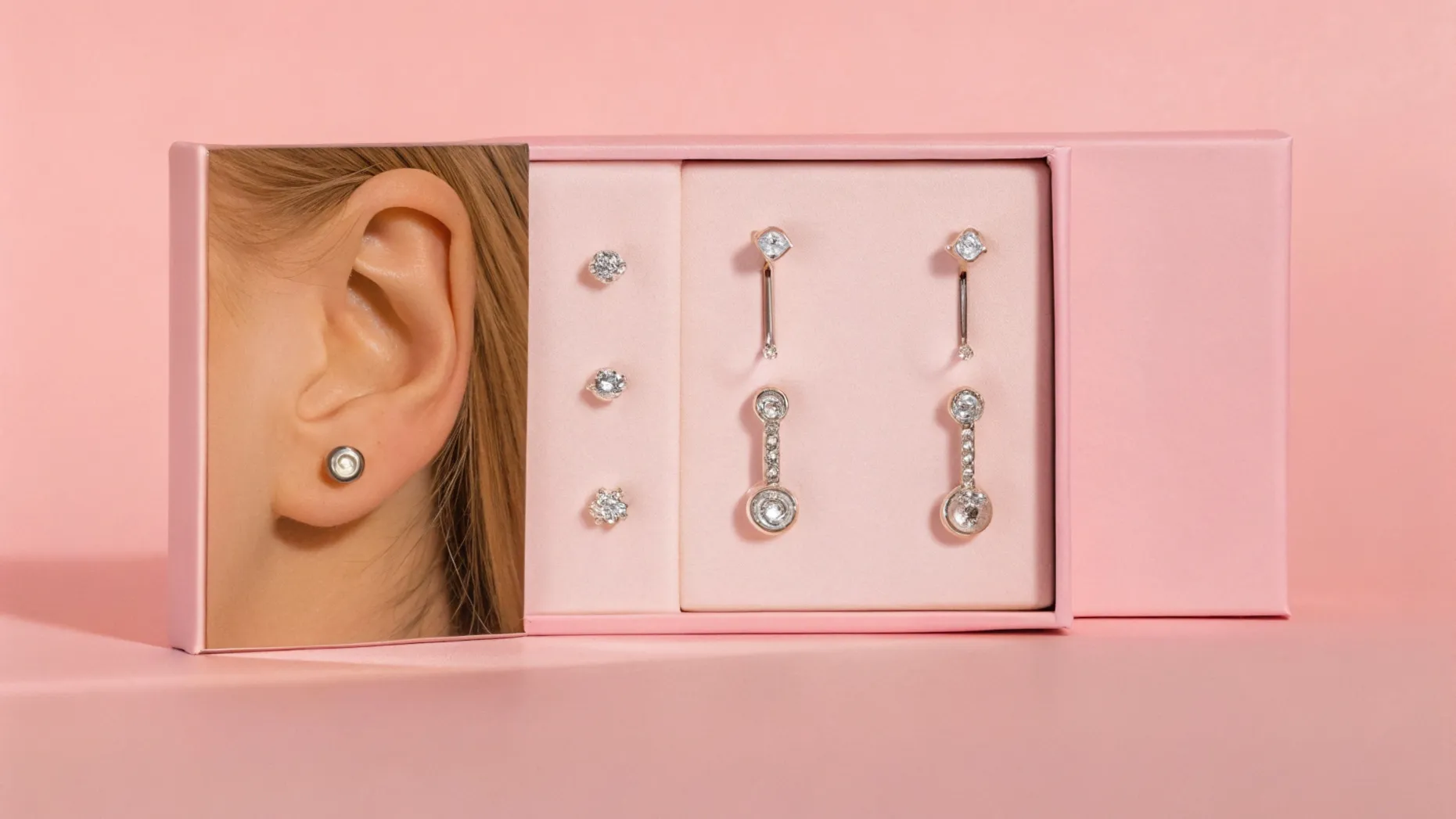 ear rook piercing jewelry packaging box