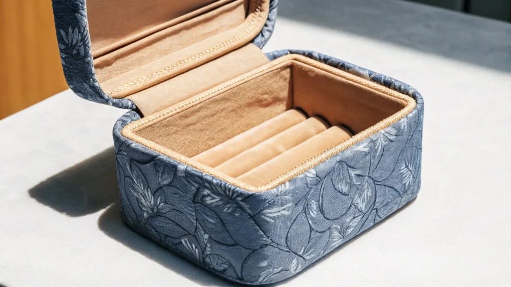 fabric jewelry box
