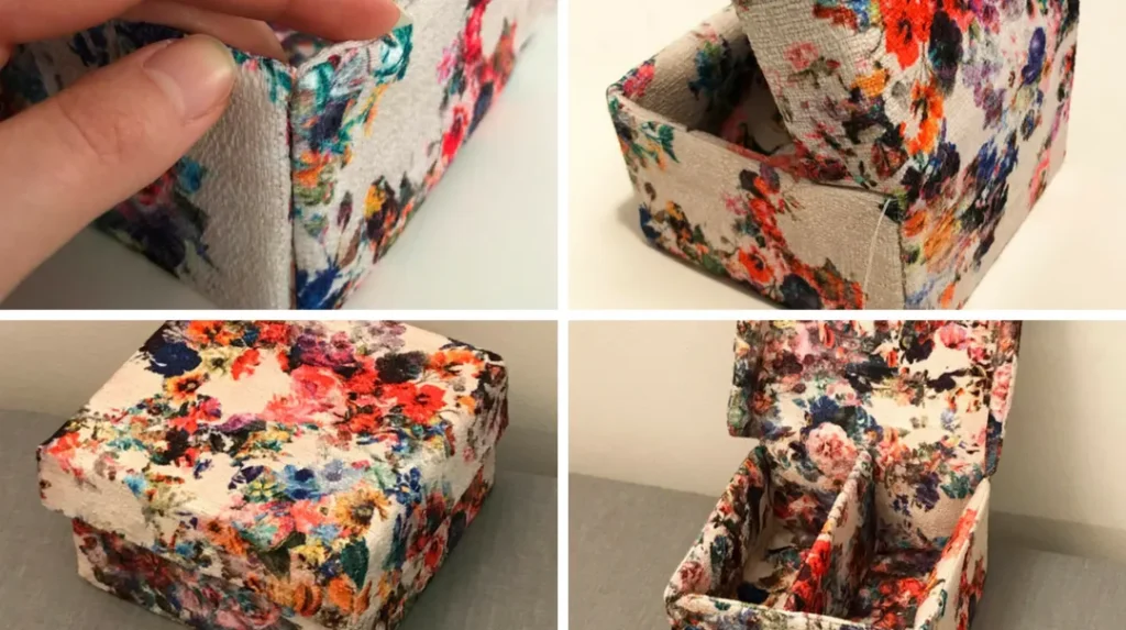 fabric keepsake boxes