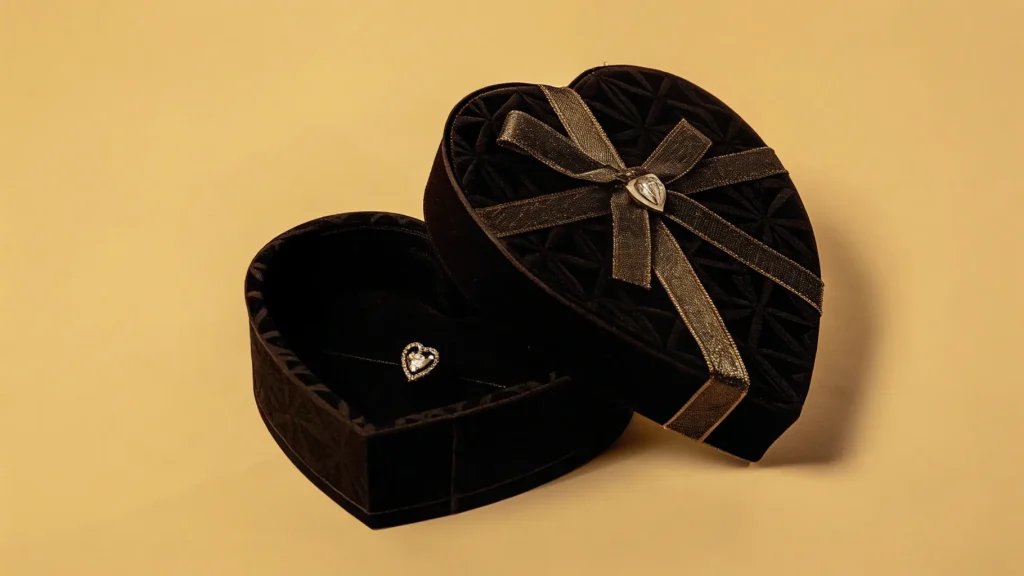 The Beauty of Dune Jewellery: How to Showcase the Ocean in Packaging - jewellery gift wrapping heart shape box
