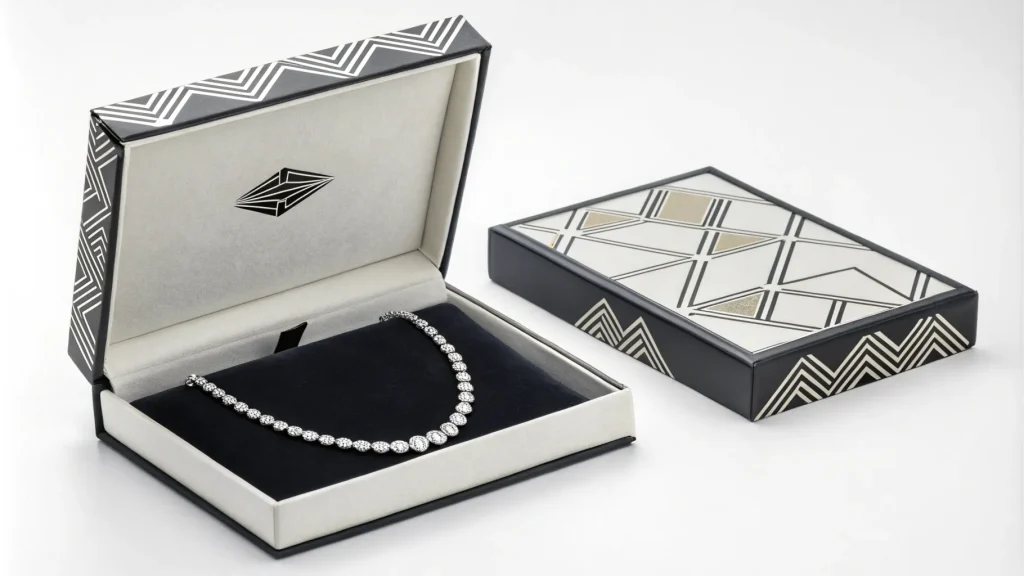 6 Packaging Strategies for Napier Jewelry - napier jewelry nacklace box morden art