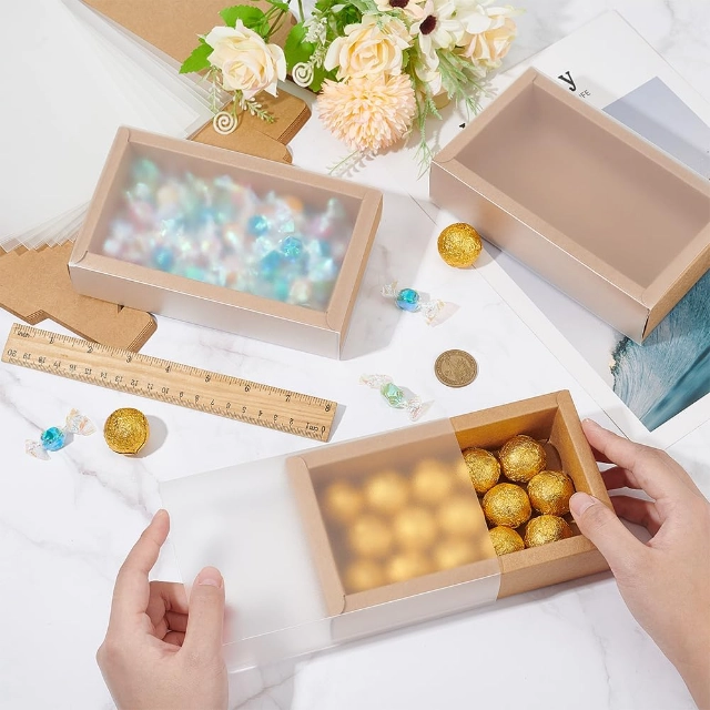 Transparent Delight - Rectangle Gift Box with Clear Lid for Captivating Displays - rectangle gift boxes with lids 2