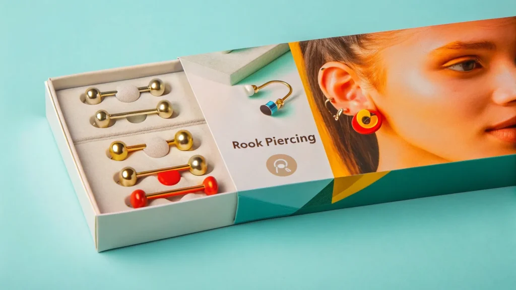 rook piercing jewelry packaging box