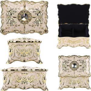 Vintage Floral Jewelry Box: Blossoming with History, A Petal-Pretty Abode for Jewels - vintage floral jewelry box 3