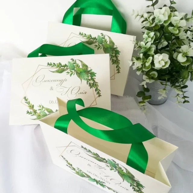 Custom Paper Bags with Handles for Easy Carrying - Practical Paper Bags with Sturdy Handles - 10009