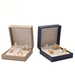 Personalized Leather Jewelry Box - Customizable with Name Engraving & Spacious Compartments - 10010