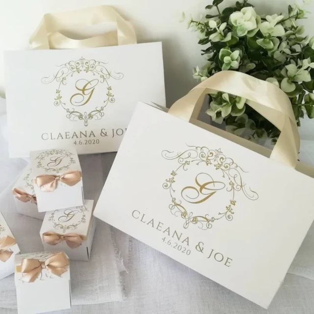 Custom Paper Bags with Handles for Easy Carrying - Practical Paper Bags with Sturdy Handles - 10017