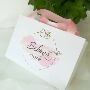 Custom Paper Bags with Handles for Easy Carrying - Practical Paper Bags with Sturdy Handles - 10018