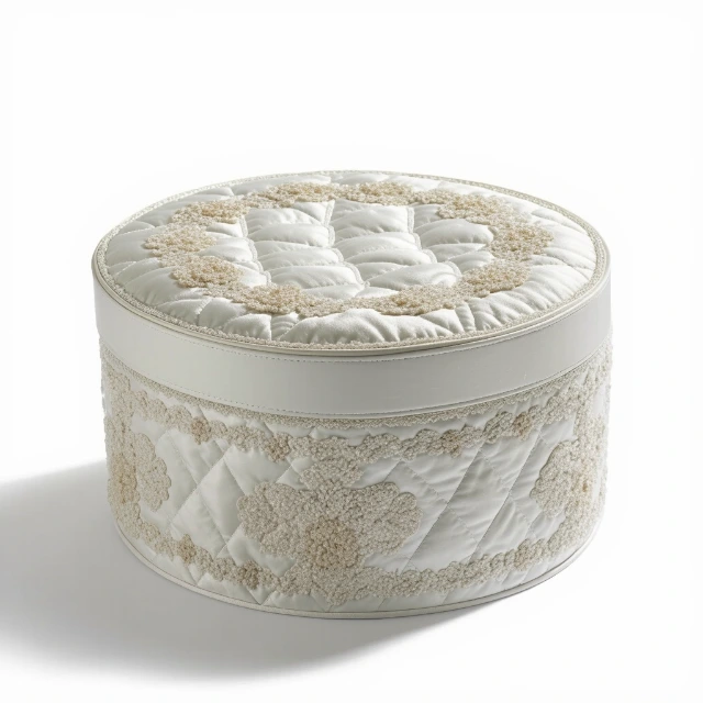 Artistic Embroidered Quilted Boxes | Embellished with Embroidery for Artistic Gift Packaging - Embroidered Quilted Boxes2