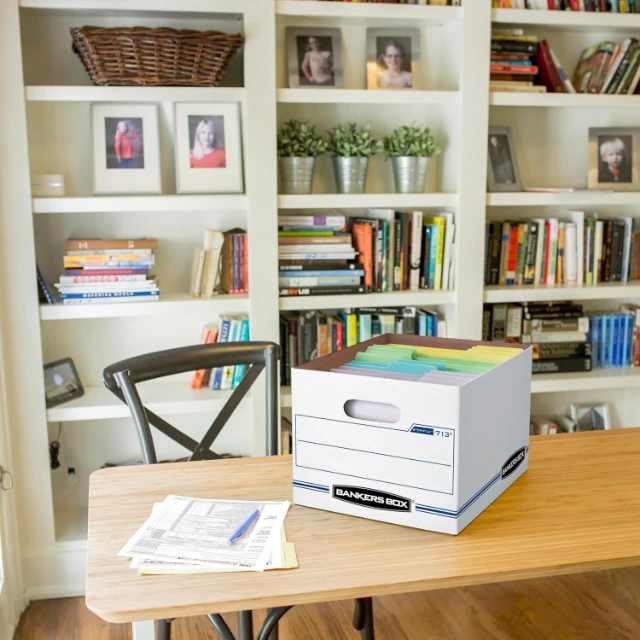 Neat File Storage Boxes | Made of Sturdy Cardboard for Organized File Keeping - File Storage Boxes1