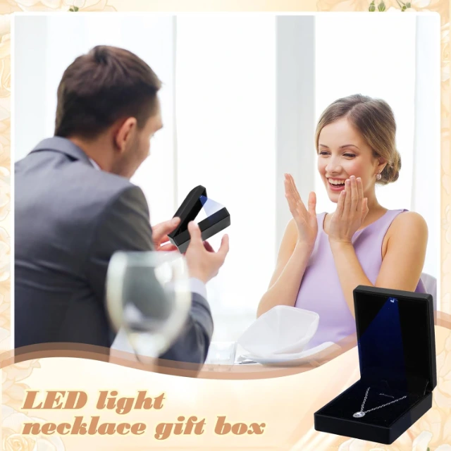 Led-Lit Jewelry Boxes: Ideal for Showcasing, with Diverse Designs & Soft Lining - LED Lit Jewelry Boxes4