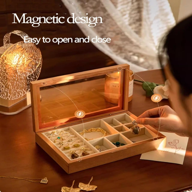 Intelligent Magnetically Stackable Jewelry Boxes | With Compartments for Optimized Jewelry Storage - Magnetically Stackable Jewelry Boxes3