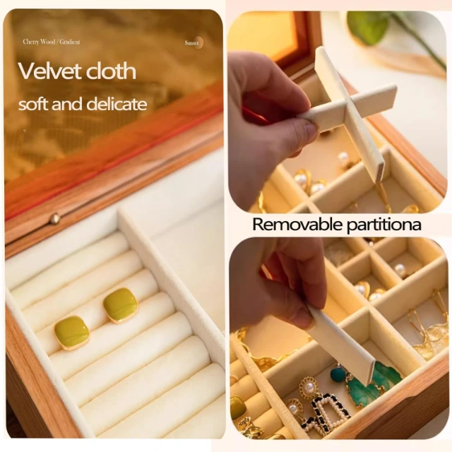 Intelligent Magnetically Stackable Jewelry Boxes | With Compartments for Optimized Jewelry Storage - Magnetically Stackable Jewelry Boxes5
