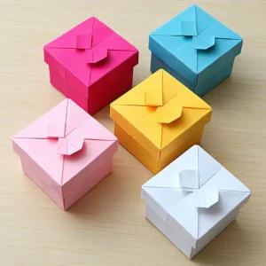 Sürdürülebilir Malzemelerden Üretilen Kapaklı Çevre Dostu Origami Kutuları | Zarafet ve İşlevi Birleştiriyor - Kapaklı Origami Kutu8