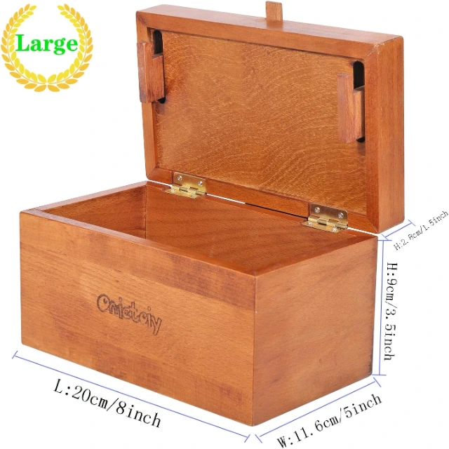 Wooden Secret Puzzle Box: Interactive Packaging with Puzzle for Unique Jewelry Storage - Wooden Secret Puzzle Box2