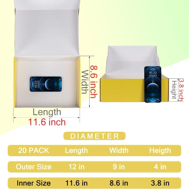 Eye-Catching Yellow Mailer Box Made of Double-Wall Cardboard | For Reliable Parcel Delivery - Yellow Mailer Box1