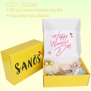 Rustic Yarn-tied Boxes | Made of Cardboard and Tied with Yarn | For Rustic - Charmed Gift Packaging - Yellow Mailer Box5