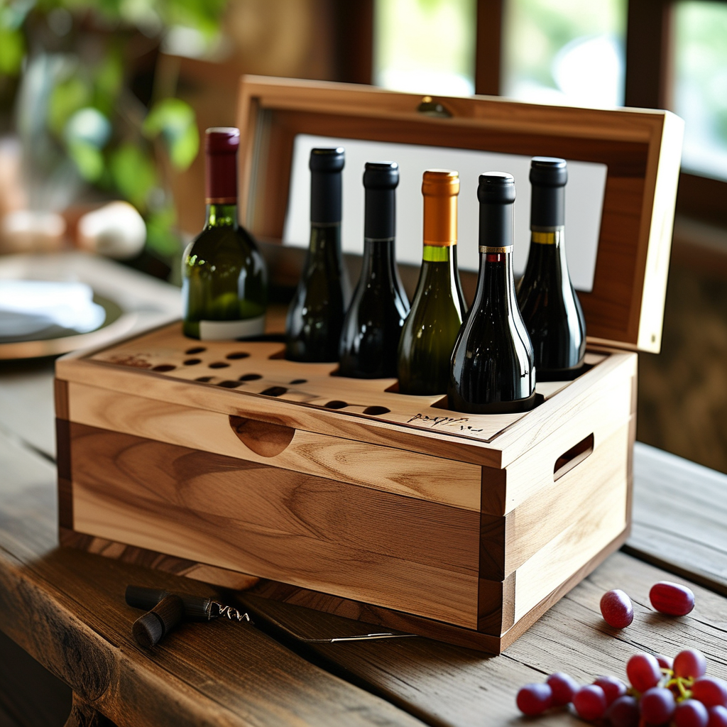 Elegant Richpack Anniversary Wine Box - Aged to Perfection, Just Like Your Love - anniversary wine box 1