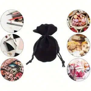 Black Velvet Jewelry Pouches | Soft, Elegant Storage for Jewelry by Richpack - black velvet jewellery pouches2
