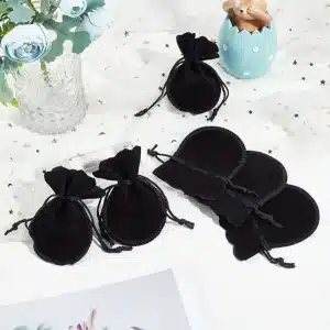 Black Velvet Jewelry Pouches | Soft, Elegant Storage for Jewelry by Richpack - black velvet jewellery pouches5