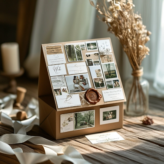 Romantic Richpack Wedding Box Card - Personalize, insert photos丨Share love on your big day - box card for wedding 2