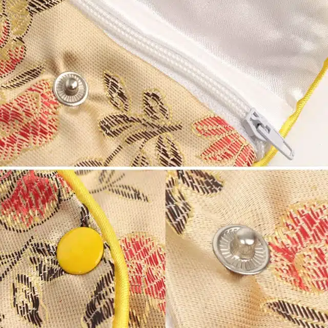 Brocade Jewelry Pouch Perfect for Special Occasions | Exquisite Brocade Fabric, Luxurious Look - brocade jewelry pouch3