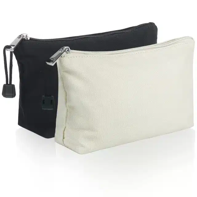Canvas Zipper Pouches for Gym Gear Carrying | Breathable Designs with Customized Logos - canvas zipper pouch5