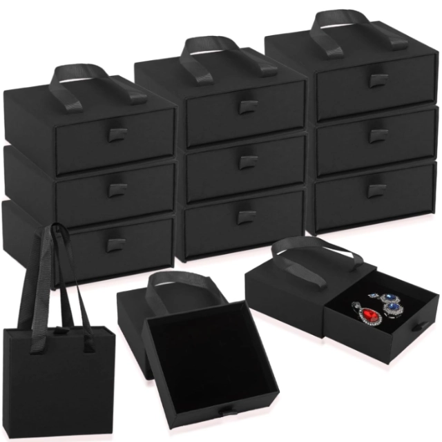 Premium Cardboard Jewelry Boxes: Soft-Lined Drawers for Precious Gems, Effortless Storage - cardboard jewelry boxes with drawers6