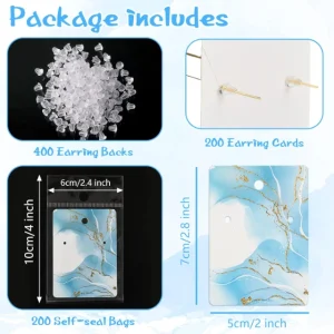 Displaykort til øreringe til fremvisning - Elegante displaykort til at fremhæve dine øreringe - øreringskort4