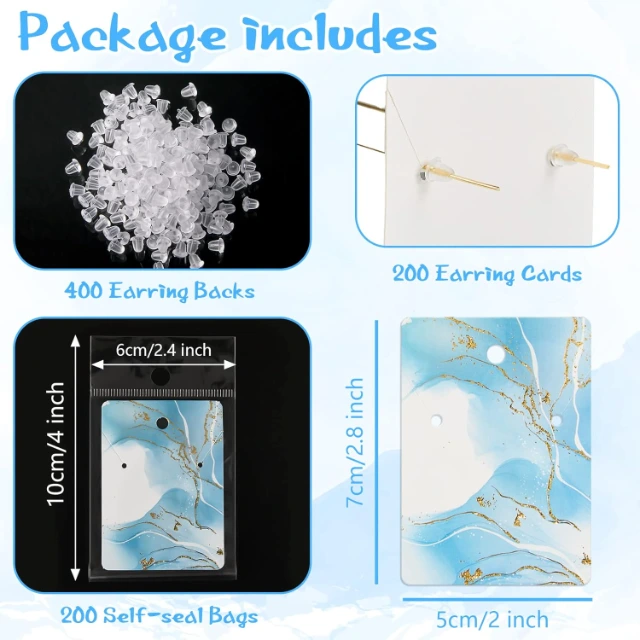 Earring Display Cards for Showcasing - Elegant Display Cards to Highlight Your Earrings - earring display cards4