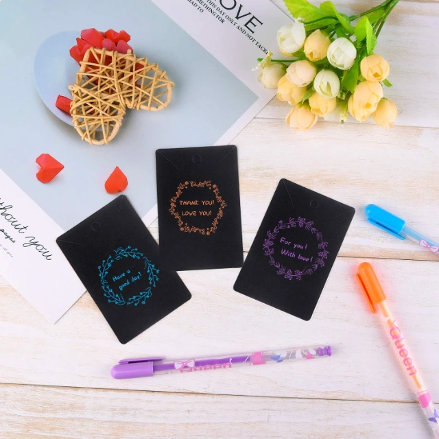 Practical Custom Earring Cards with Holes - Functional Earring Cards with Holes for Easy Display - earring holder cards3