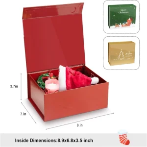جعبه های کریسمس تاپ جشن - تزئین شده با شادی تعطیلات، پخش شادی کریسمس - جعبه های کریسمس بالابر1