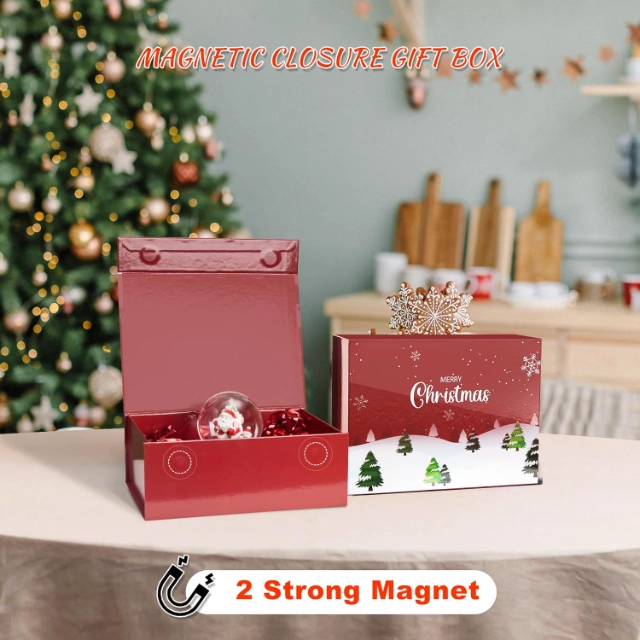 Festive Flip Top Christmas Boxes - Adorned with Holiday Cheer, Spreading Christmas Joy - flip top christmas boxes4