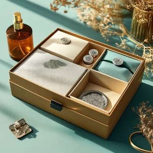 جعبه هدیه ممتاز برای مردان - دارای دکمه‌های سرآستین درجه یک، ادکلن معطر و خواندنی جذاب - جعبه هدیه برای مردان