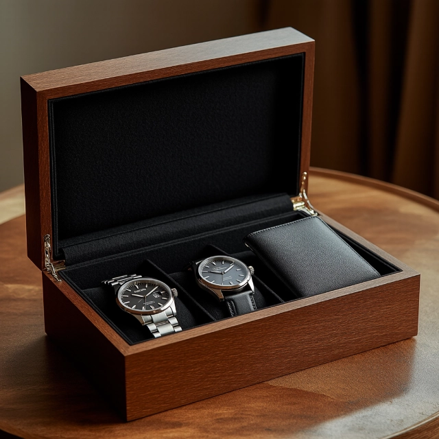 Luxury Gift Packages for Men - Designer Watches, Fine Wallets & Gourmet Coffee Blends Inside - gift packages for men1