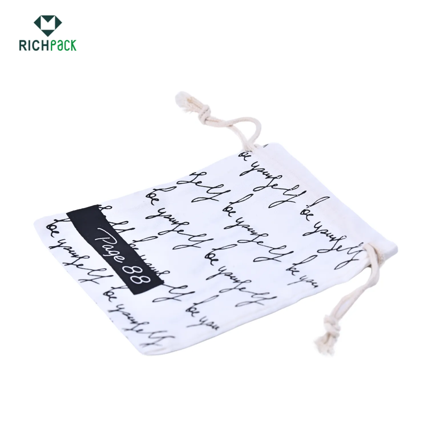 Elegant Jewelry Cotton Pouches for Stylish Storage | Custom Eco-Friendly Pouches for Branding - graffitti style eco friendly jewelry pouches 002